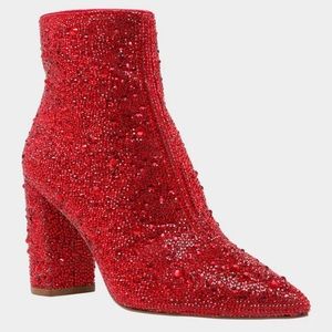 Blue by Betsey Johnson Women’s Cady Evening Booties Size 6M Color Red
